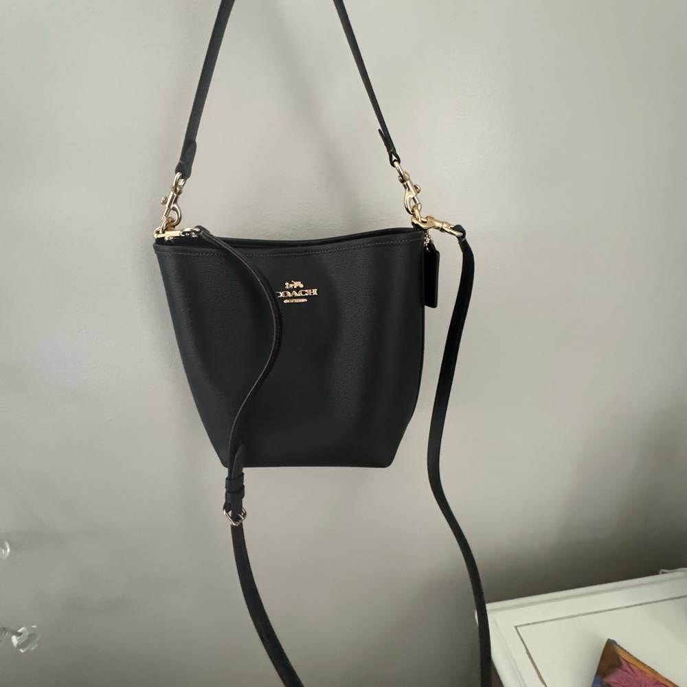 Coach Black Crossbody Bag with Gold Hardware
